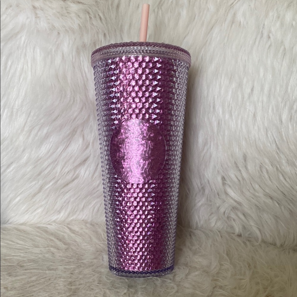Starbucks Korea Pink Bling Studded Tumbler BNWT